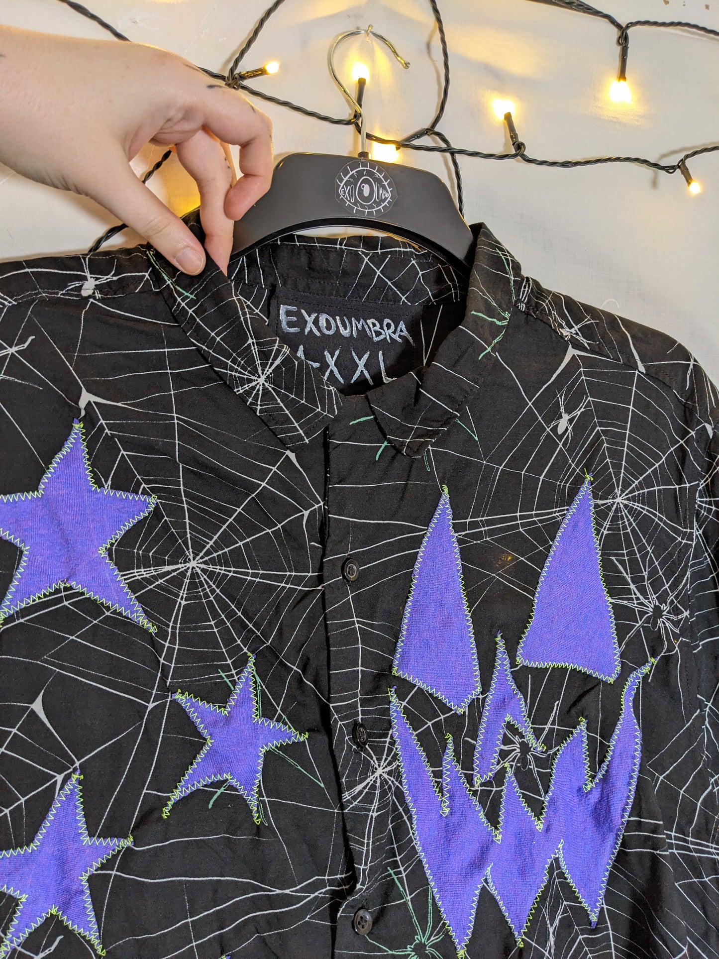 HAUNTED button up crop XXL