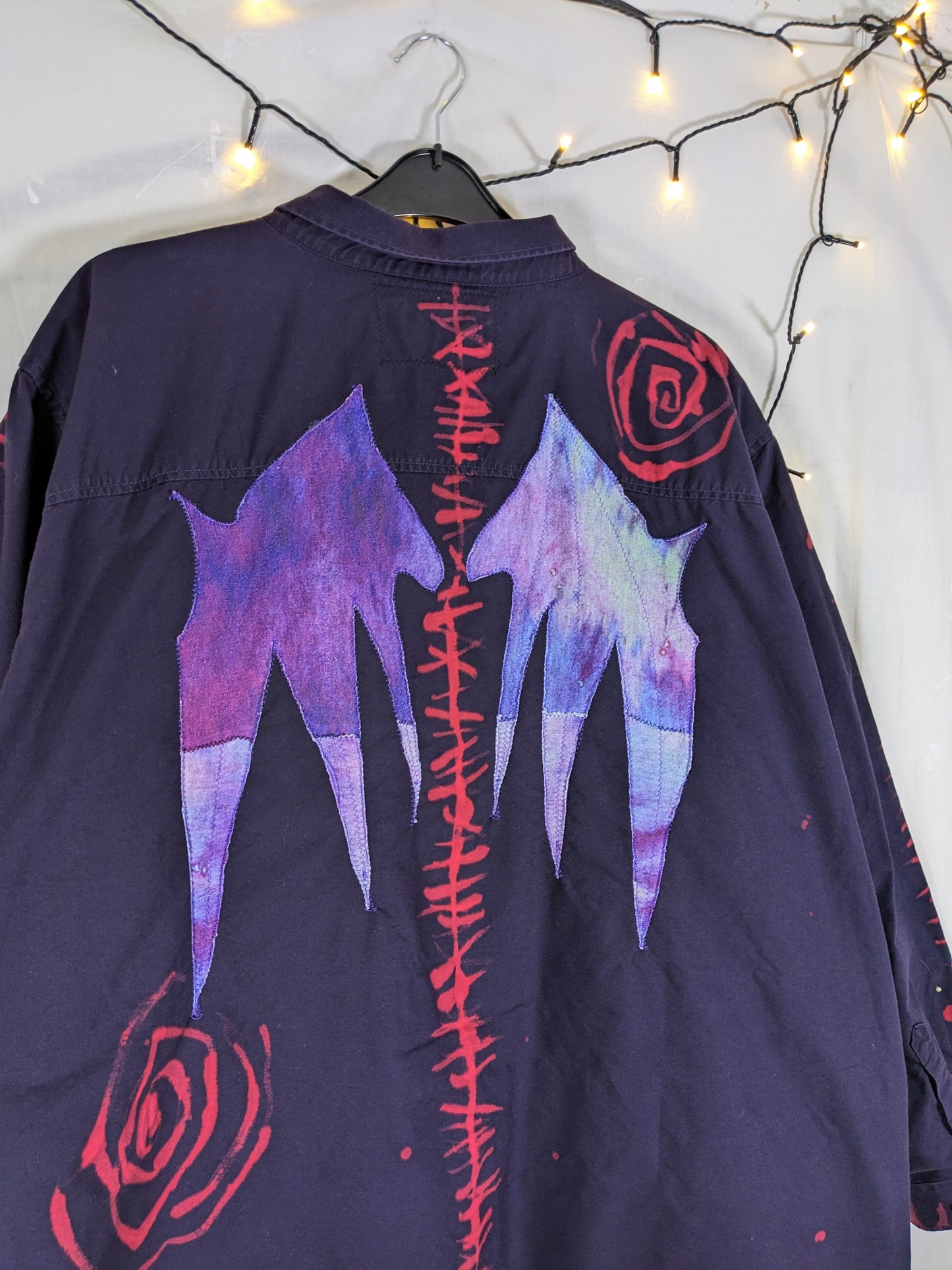 MAGENTA button up 6XL