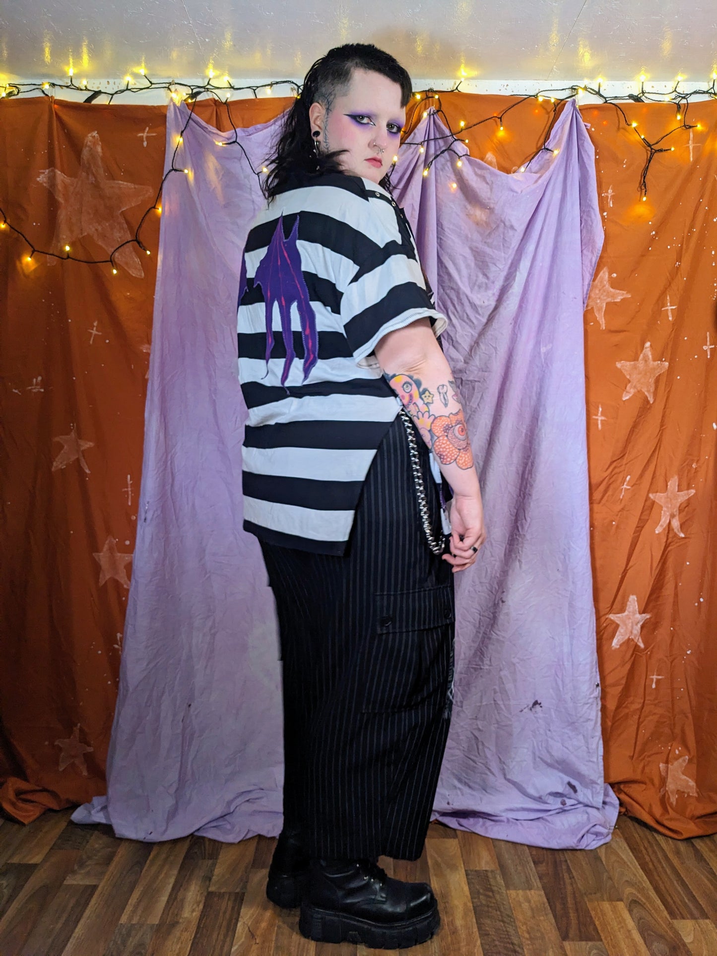 DEMONS stripe top XXL