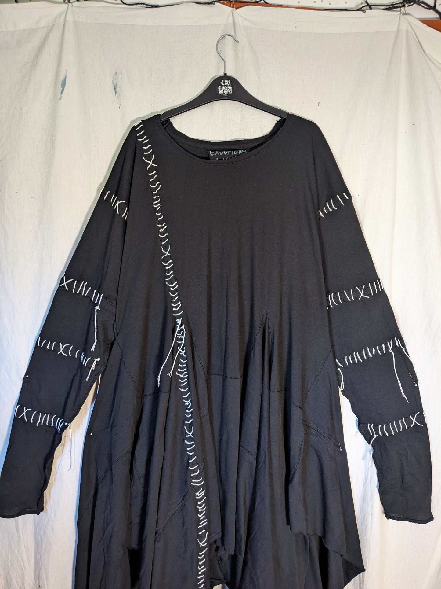 STITCHED Long sleeve dress XXL