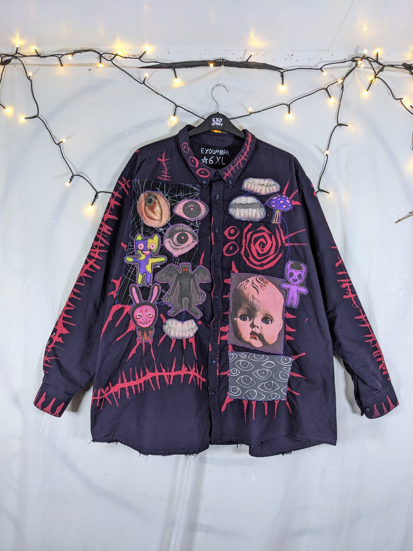 MAGENTA button up 6XL
