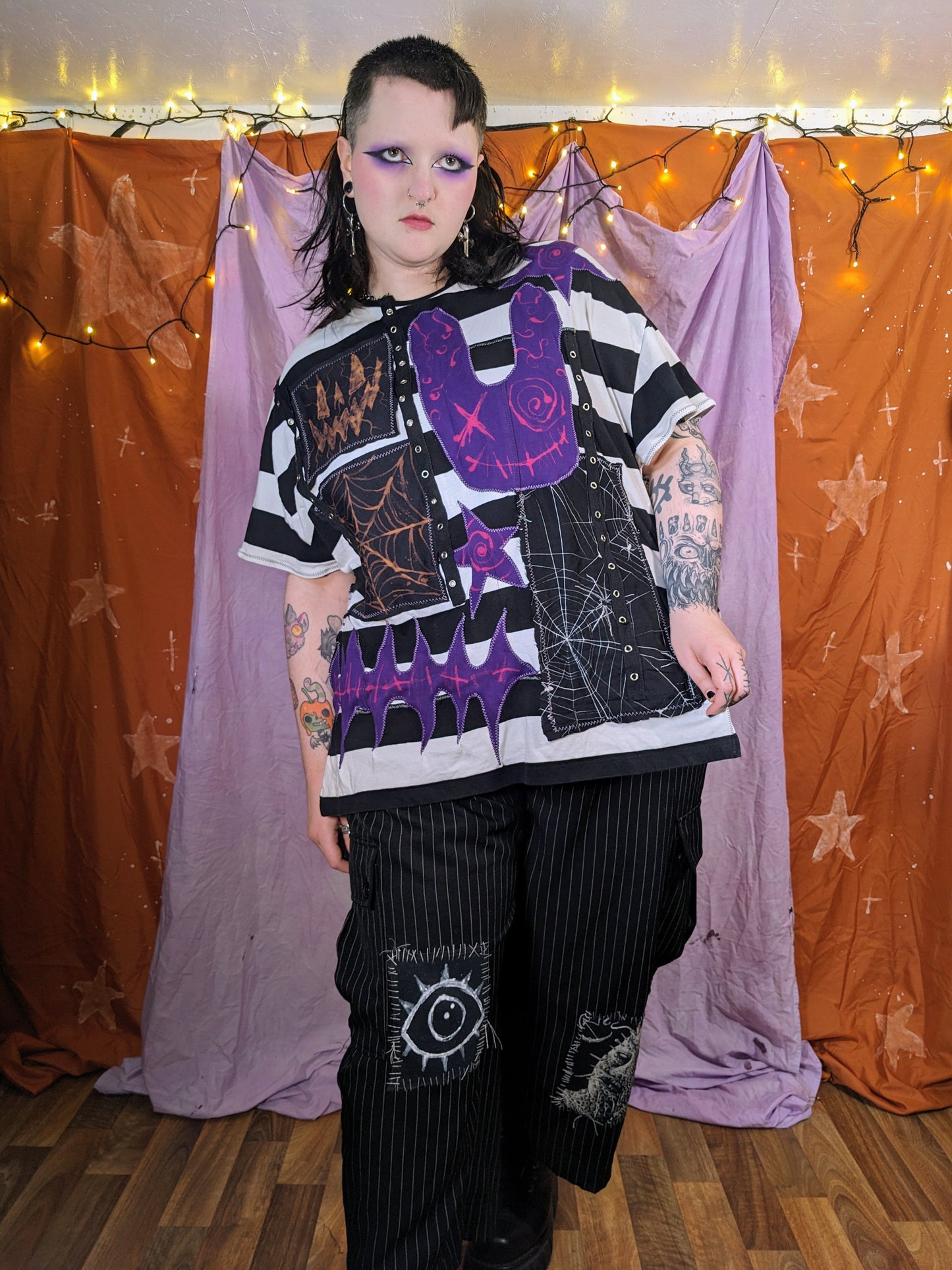 DEMONS stripe top XXL