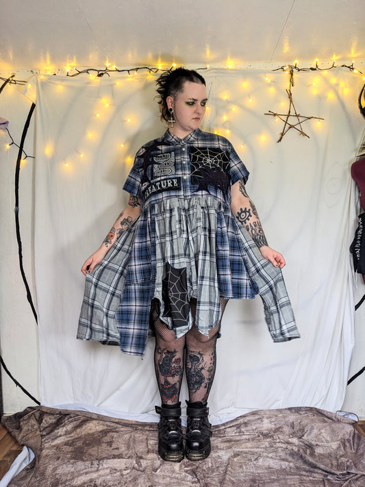 TEETH plaid dress 3XL